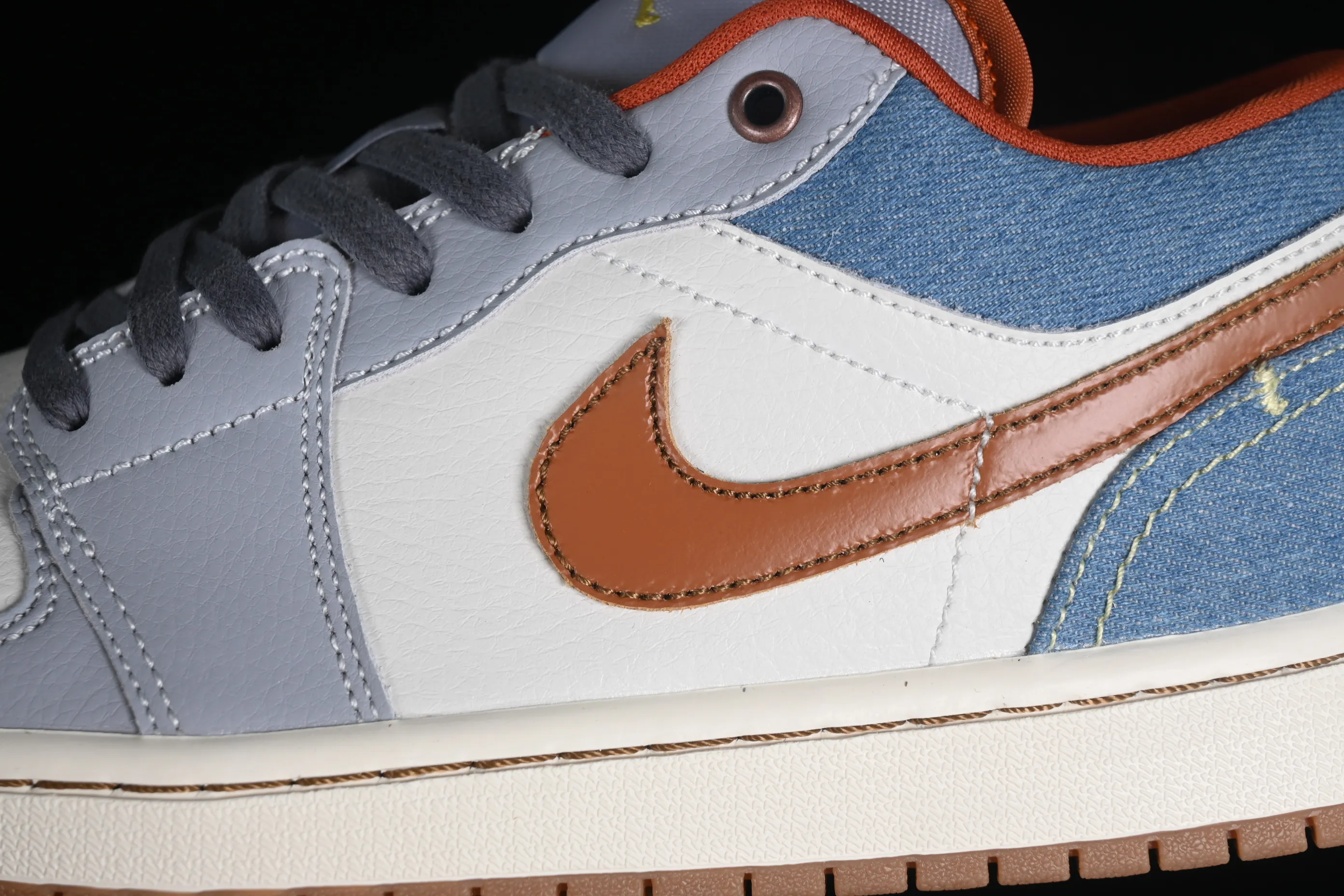 All categories Air Jordan Jordan series basketball shoes Air Jordan 1 Low Air Jordan 1 Low "Multi-Color" AJ1 Joe 1 blue denim low-top cultural and casual sneakers FZ5045-091